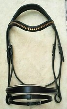 Adams-Tack Padded English Bridle & Reins Dressage/Snaffle for horse lover