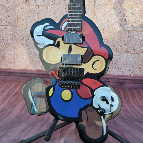 Factory customization electric guitar super Mario shape tremolo system