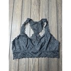 Jezebel Lace Bralette XL Gray Racerback