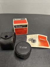 Vivitar 2X-21 Automatic Tele Converter 35 MM Camera Lens Made in Japan w/ Case