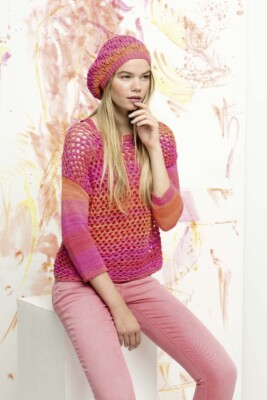 Lang Yarns GAMMA COLOR Strickanleitung Pullover als download FAM 