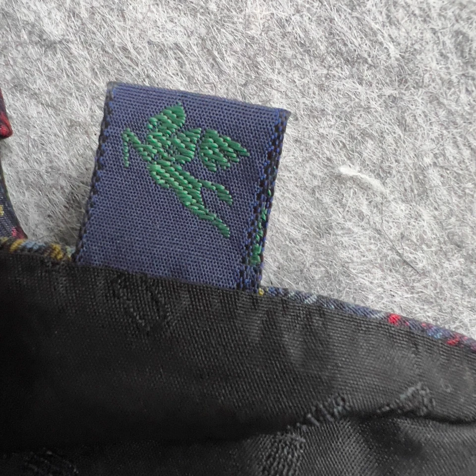 Галстук Neiman Marcus мужской синий красный пейсли классический 100% шелк сделано в США - Изображение 4 из 4