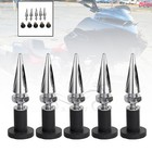 Windshield Fairing Well Nut Bolts Screw Spike Chrome For Harley Road Glide 98-13