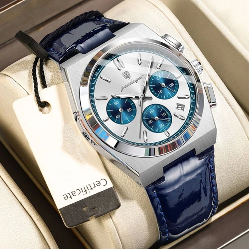 Luxus Herrenuhr Wasserdicht Leuchtend Chronograph Datum Quarz Herrenuhren Geschenk - Bild 17 von 32