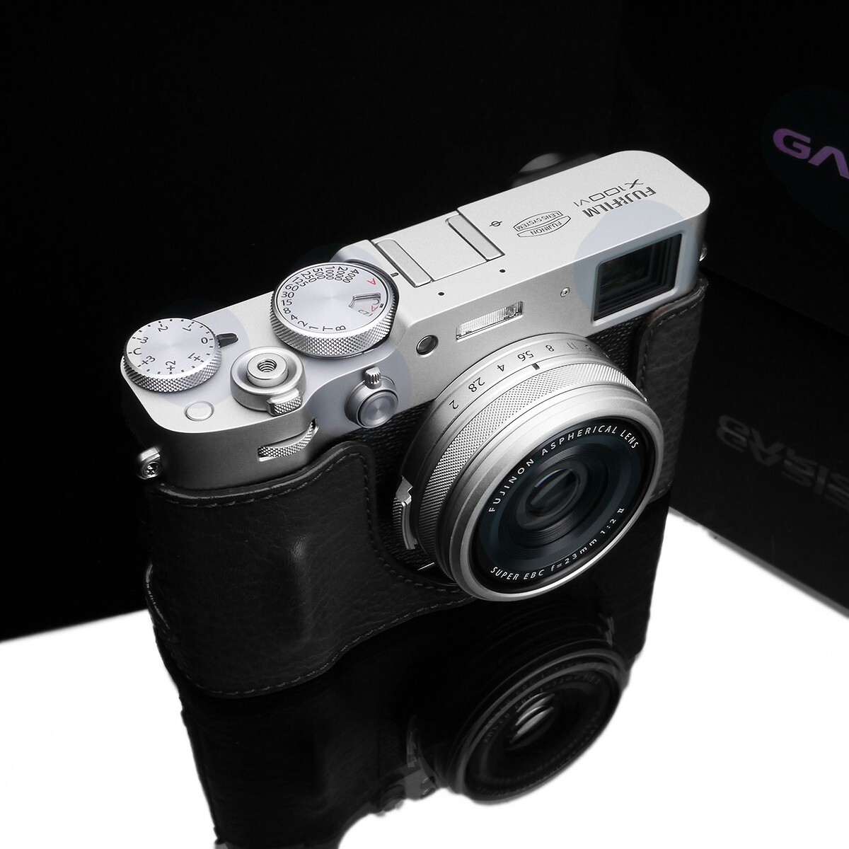 Gariz HG-X100VIBK Genuine Leather Half Case for Fuji X100VI, Black