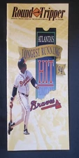 1994 Atlanta Braves Round Tripper Booklet Schedule travel guide RARE