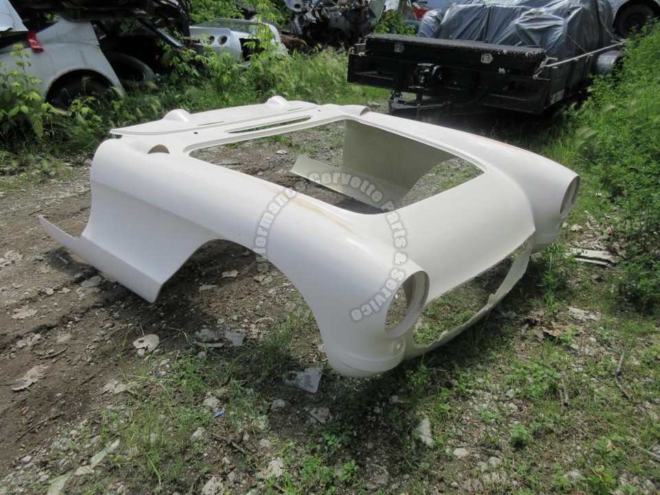 Shell Front End Clips 1956-1957 Corvette Front End Body Shell Clip 1 Pce HLU Fiberglass IN ...