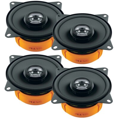 Hertz DCX100.3 120W RMS 4'' 2-Way Coaxial Car Speakers (2 Pairs)