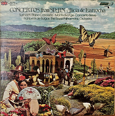 ALICIA de LARROCHA: Concertos from Spain-M1977LP SURINACH