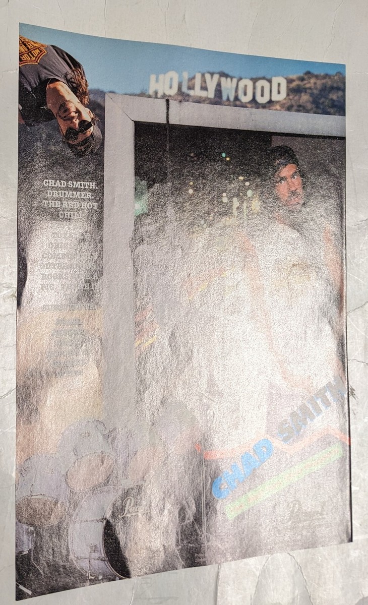 RED HOT CHILLI PEPPERS / CHAD SMITH 1991 PEARL EXPORT DRUMS