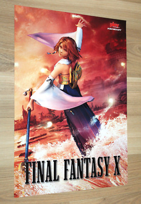 【B2ポスター】FINAL FANTASY X Final Fantasy X Promo Ad Poster - Japan Japanese Not For Sale B2