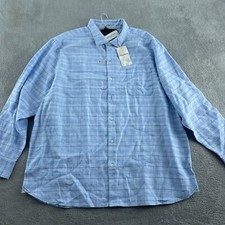 Tommy Bahama Barbados Breeze Playa Plaid Shirt XXXL Aqua Ice Linen NWT 2440