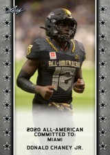 DONALD CHANEY JR. 2020 LEAF 1ST PRINTED ARMY ALL-AMERICAN ROOKIE CARD #11! MIAMI