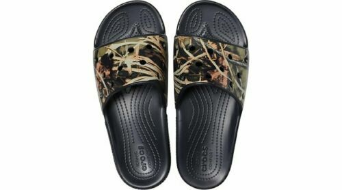 crocs camouflage slide sandals