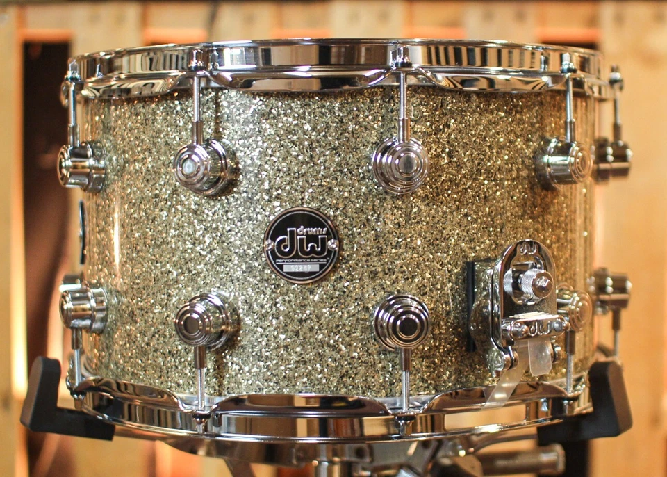 DW Performance Ginger Glitter Glass Snare Drum - 8x14 - Image 2 of 4