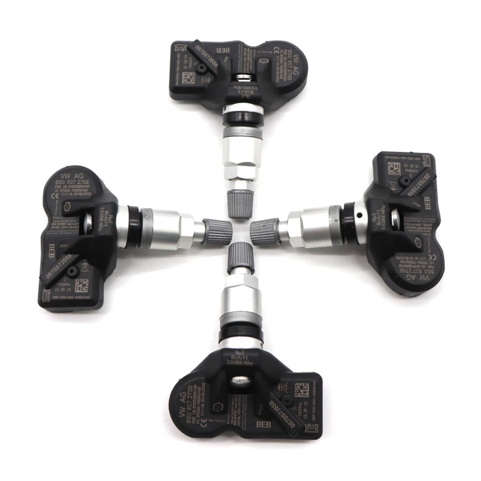 New 4 Pcs TPMS Tire Pressure Sensor For MQB AUDI VW Skoda Porsche Mclaren — 第 4/4 张图片