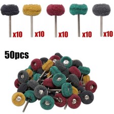 50*Double Wheel Buffing Polishing Set For Dremel Rotary Tool Bit Accessories Kit