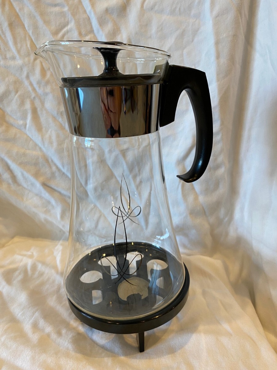 Vintage Pyrex 8 Cup Carafe with Candle Warmer - Tea & Coffee | eBay