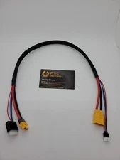 Icharger 406 Battery Lead 2s Charge Balance XT60 To XT90 style Lipo 24in long
