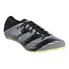 Adidas Men's Sprintstar Track  Field Shoes Core Black / White / Lime Size 5 1/2