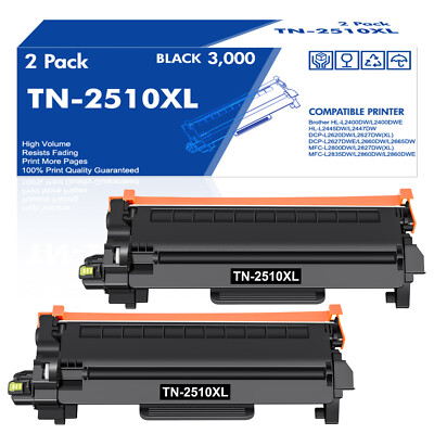 Toner TN 2510 XL Kompatibel Brother MFC-L2835DW MFC-L2860DW MFC-L2800DW HL-L2445