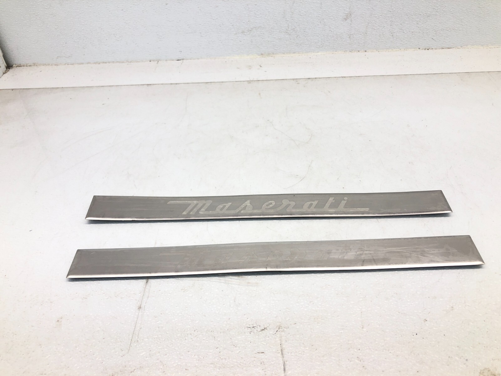2014-2024 MASERATI GHIBLI S FRONT DOOR SILL SCUFF PLATE TRIM PANEL SET X2 OEM