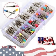 200* Dental Nylon Polishing Flat Latch Polisher Prophy Brush Disposable mixed US