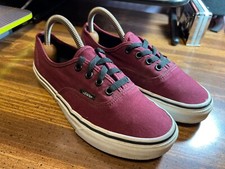VANS Off The Wall Maroon Burgundy Skateboard Shoes Men Sz 5 Women Sz 6.5