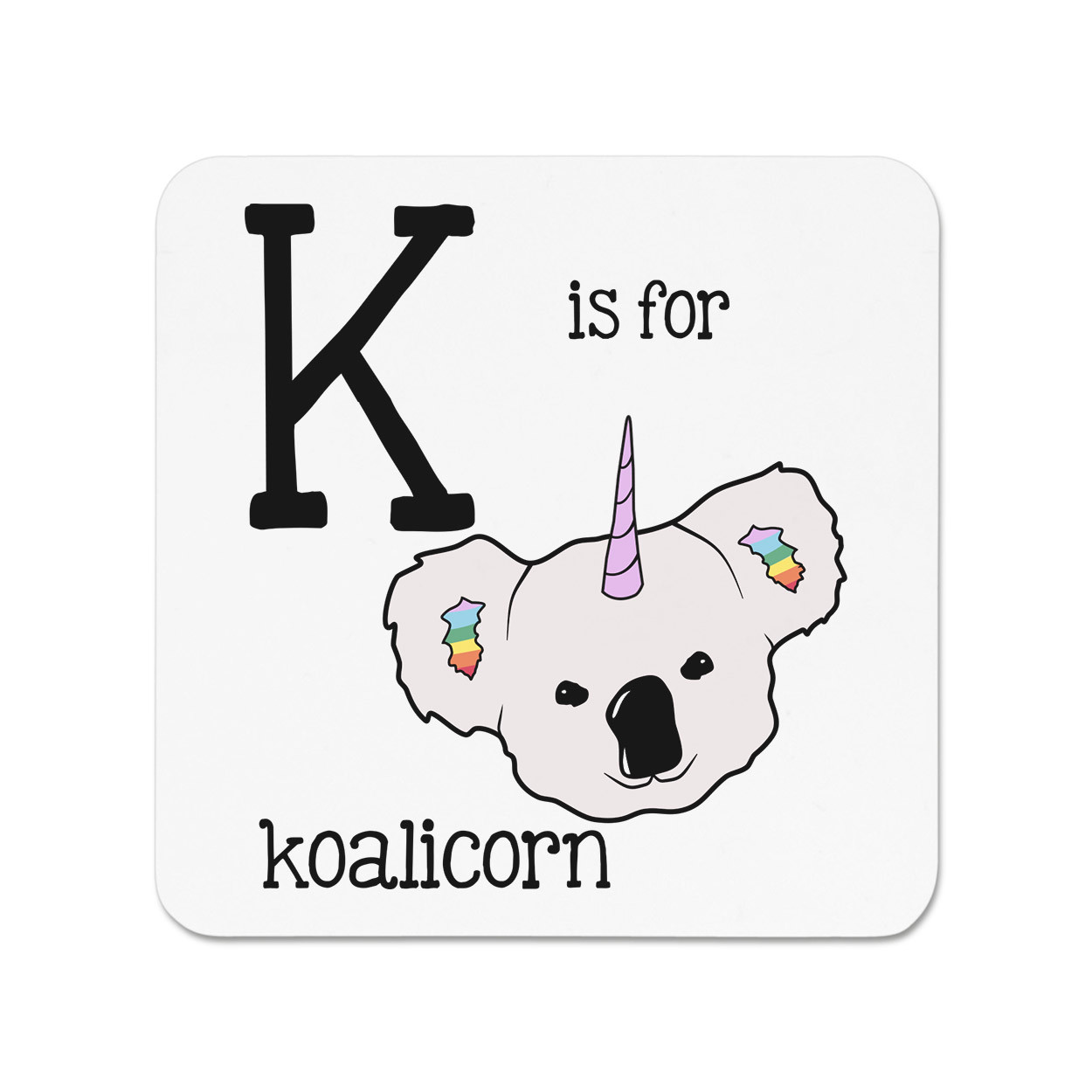 Letter K Is For Koalicorn Fridge Magnet - Koala Unicorn Australia