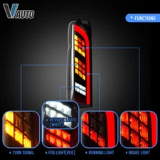 VLAND Rear Brake Lights For 2005-2018 Toyota Hiace LED Tail Lights Sequential