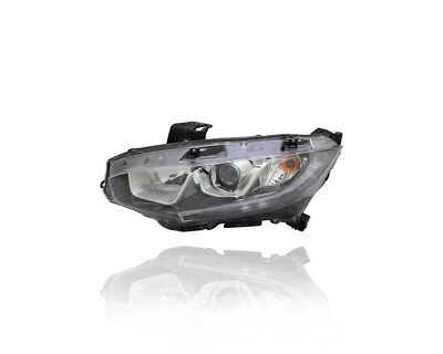 Headlight For 16-18 Honda Civic 17-18 Civic Hatchback Halogen Left Driver NSF