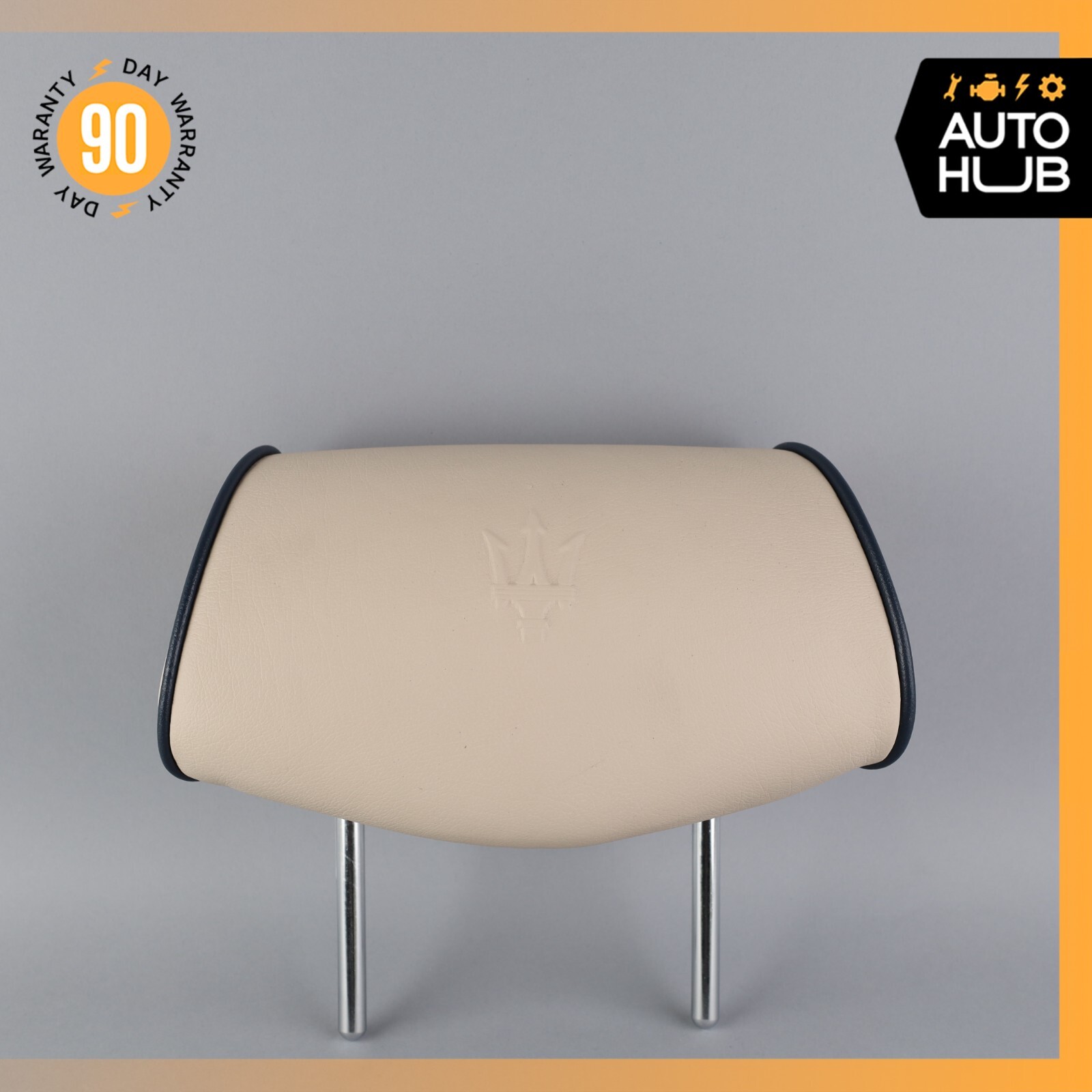 09-13 Maserati Quattroporte S M139 Rear Right or Left Seat Headrest Beige OEM