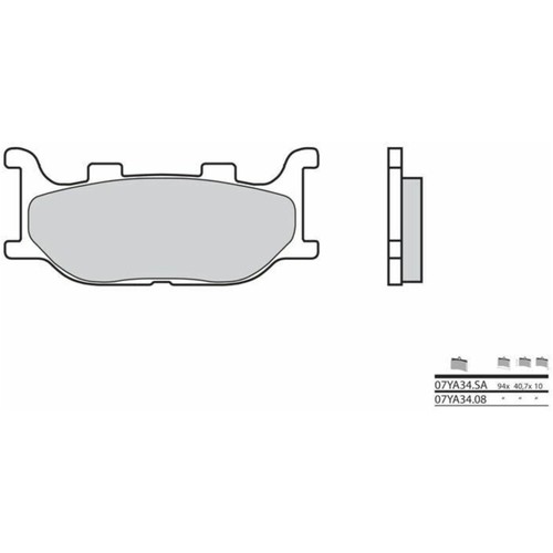 Brembo 07YA3408 Brembo OE 97-97 Baoxin BX L 125cc Brake Pad - Front main image 1