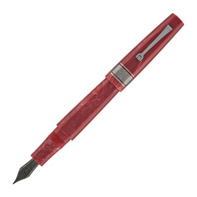 Leonardo Supernova Fountain Pen in Star Light Pink with Ruthenium Trim - Fine