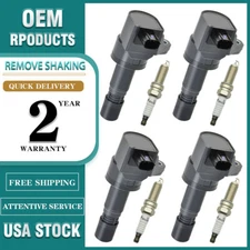 4x Ignition Coil & IRIDIUM Spark Plug Kits for Honda Civic 2012-2015 Acura ILX