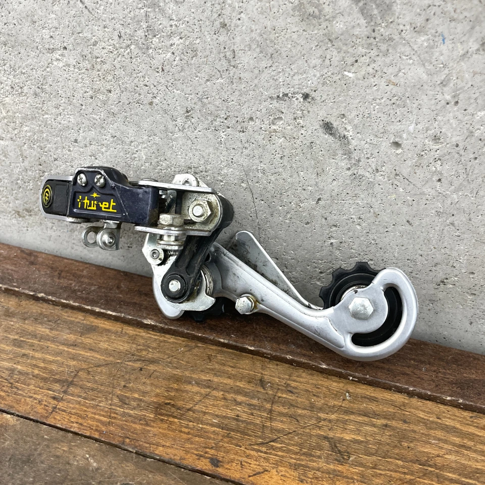 Vintage Huret Rear Derailleur Long Cage Touring Klunker France Brevete Triple - Image 4 of 4