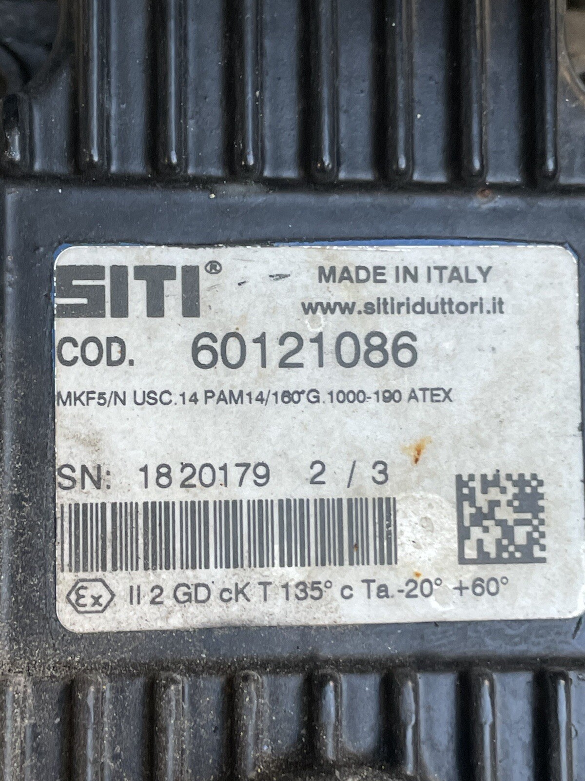 Motovario 0.5HP Motor with CH A32F worm reducer gearbox 1170 eBay