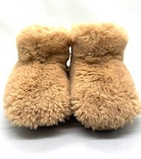 Target Kids Tan Faux Fur Boot Slippers -Small 5/6