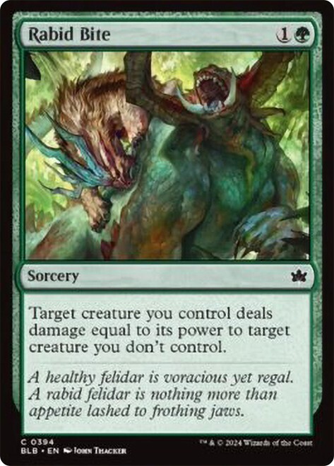 Rabid Bite [Bloomburrow] MTG