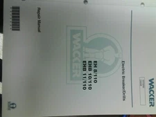 Wacker Electric Breaker/Drills Repair Manual EH 8