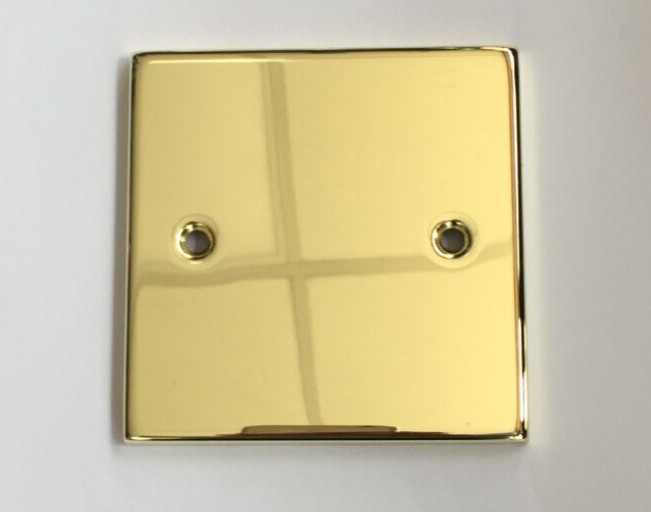 Volex 1- Gang Single Brass Blanking Plate