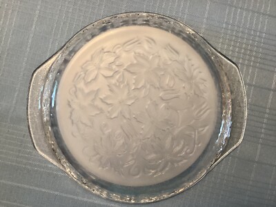 Vintage Brand New #539 Princess House Crystal Fantasia 9  Pie Plate- Ovenware