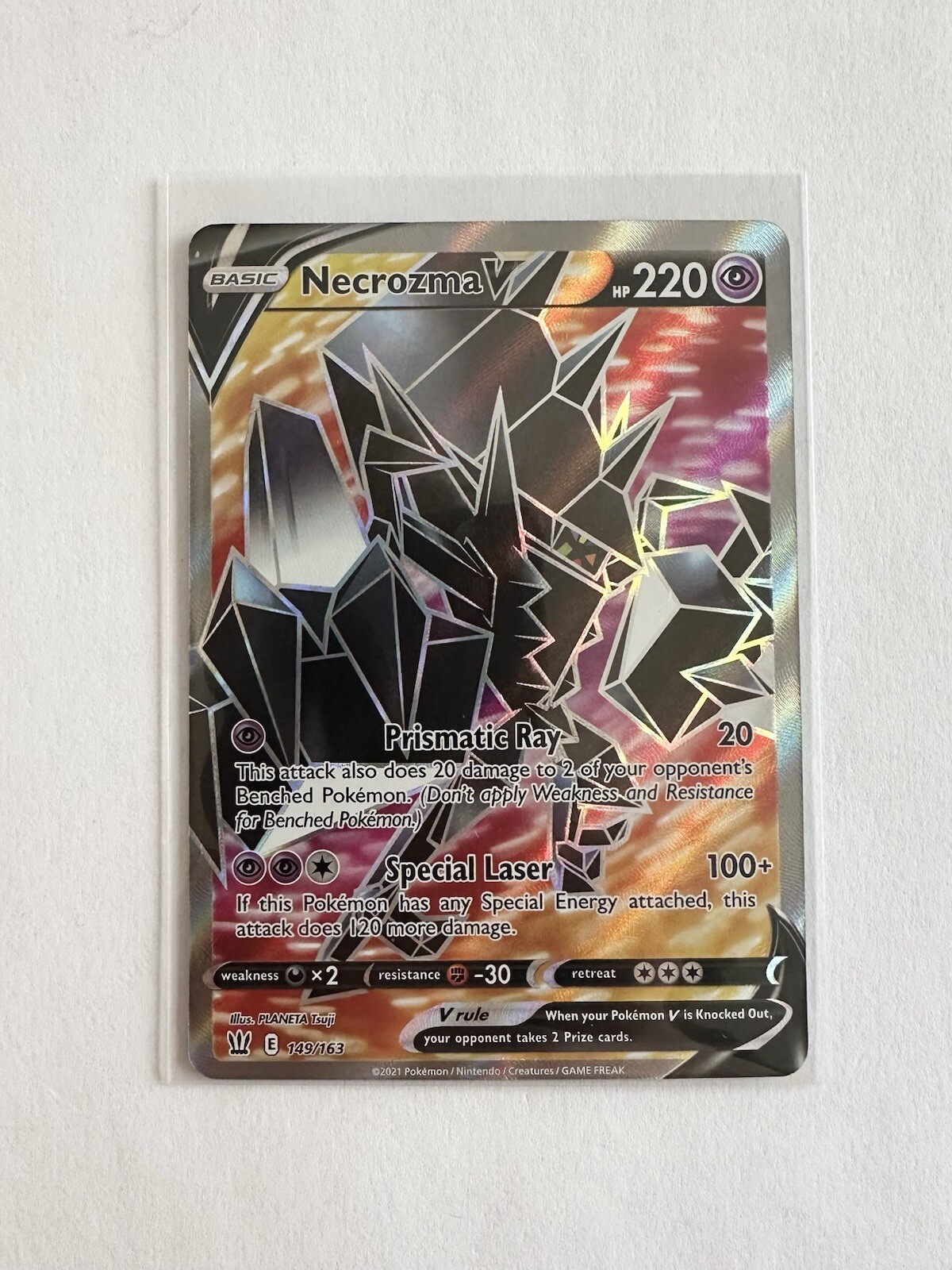 Necrozma V (Full Art) 149/163 - Pokemon Card Battle Styles Ultra Rare NM
