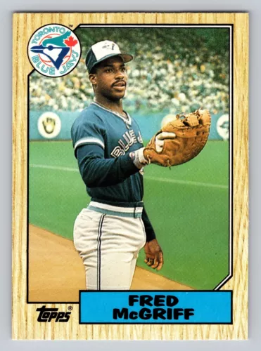 1987 Topps Traded Fred McGriff RC #74T Blue Jays Braves