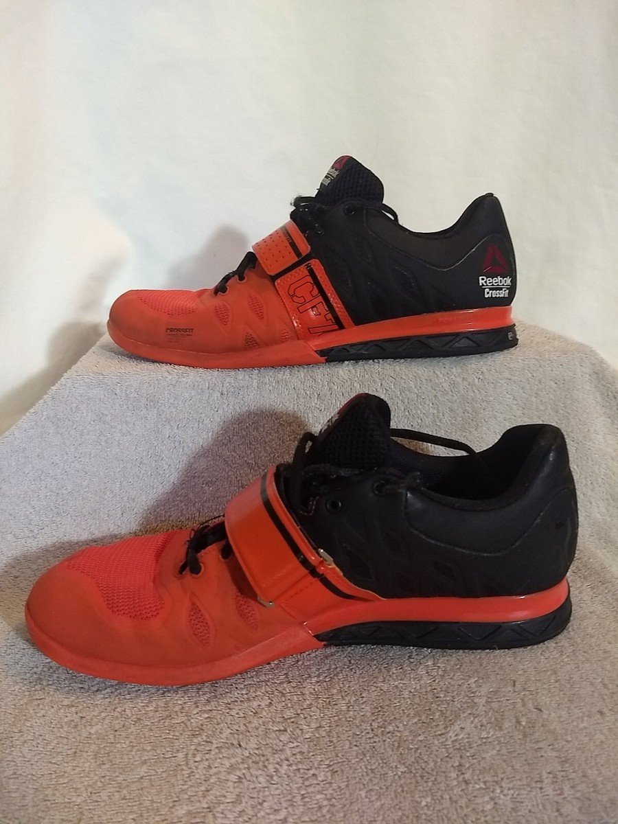 Reebok Mens Crossfit CF74 Orange Weightlifting Shoes, Size: 10