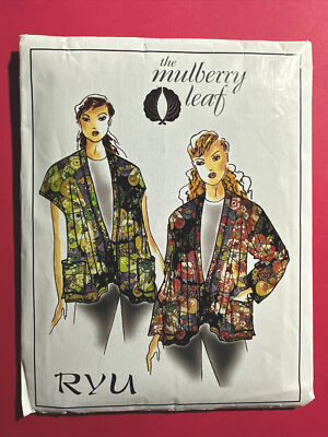 Misses Asymmetrical Jacket & Vest Sewing Pattern Mulberry Leaf RYU One Size UC