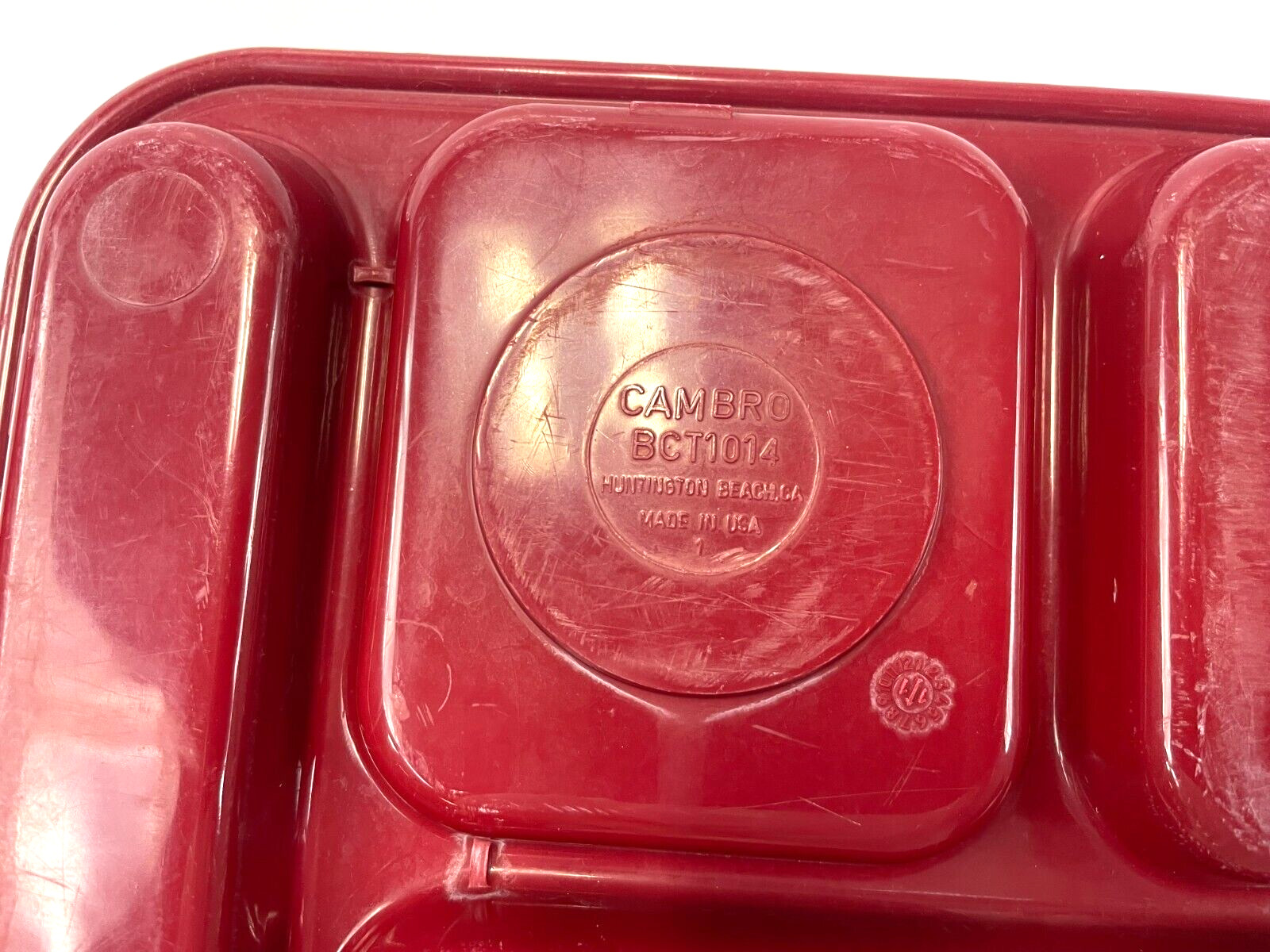 10pcs CAMBRO USA School Lunch Food Tray Cafeteria Jail 6 Compartment BCT1014