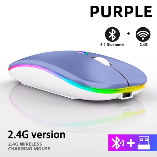 Rechargeable Bluetooth Wireless Mouse for Laptop Tablet PC Macbook Gaming mouse - Picture 17 of 33