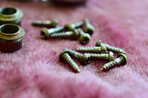 Vintage 1968 1969 Fender Stratocaster "F" Tuners 1967 Telecaster Strat Tele 1970 - Picture 4 of 13