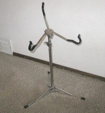 Vintage Ludwig Flat Bottom Concert Band Tall Snare Drum Stand 33.5" Tall